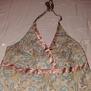 LANE BRYANT PAISLEY PRINT HALTER